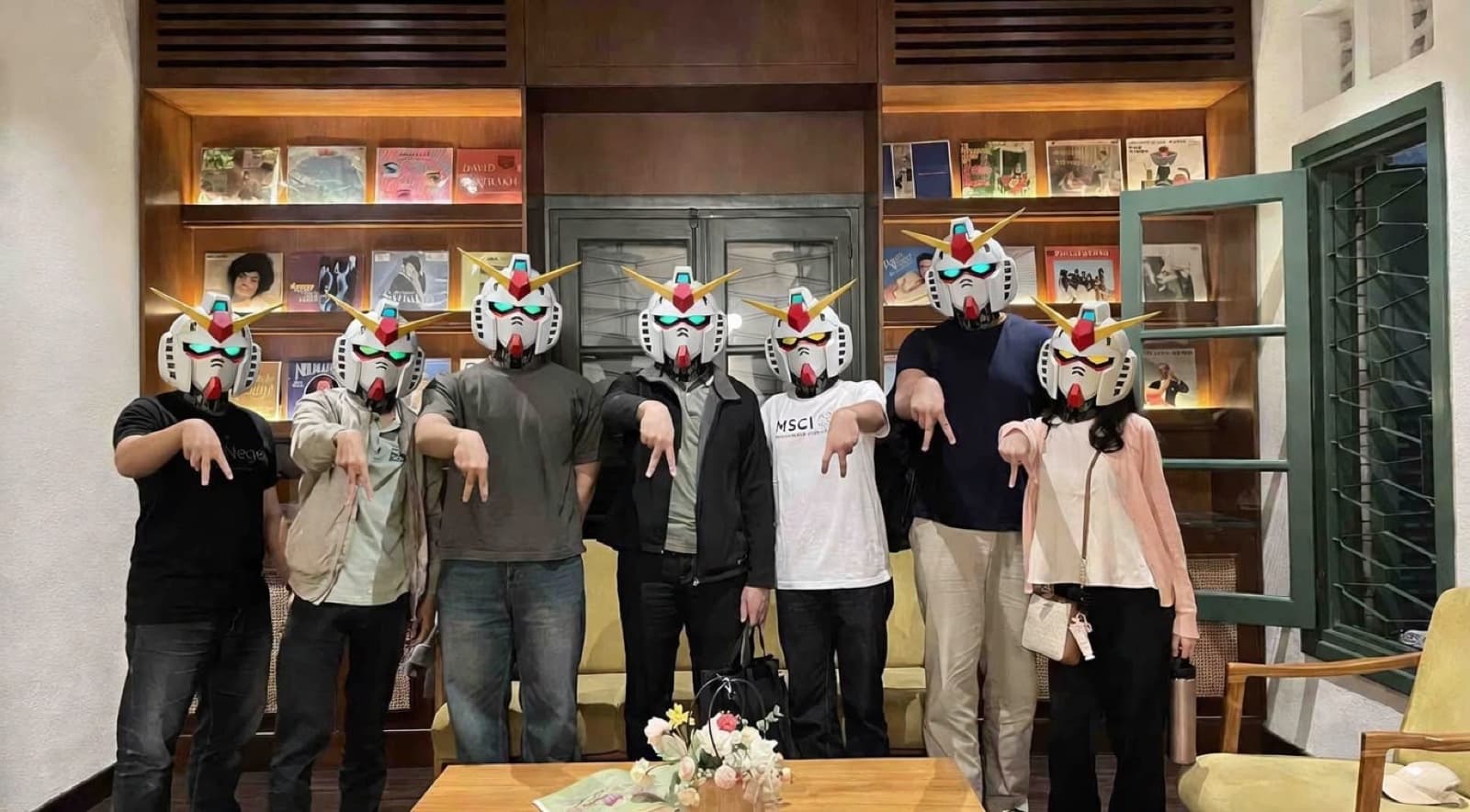 NiFi community members building Gundam model kits together